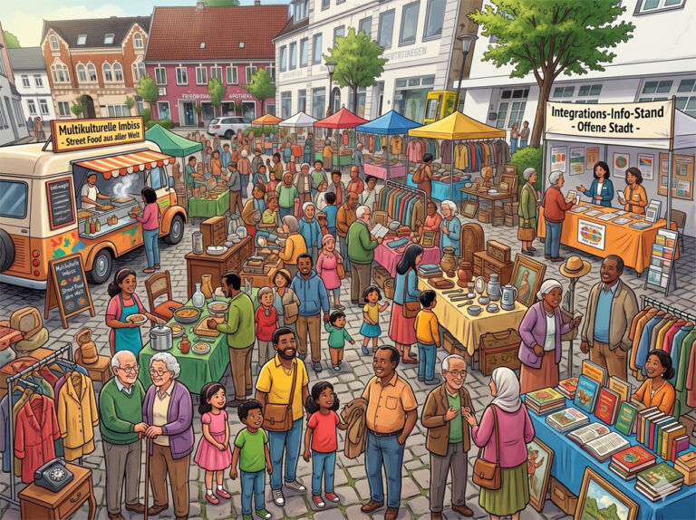 Freie Flohmarkt-Plätze beim Schleswiger Straßenkulturfestival „Frie:Da“