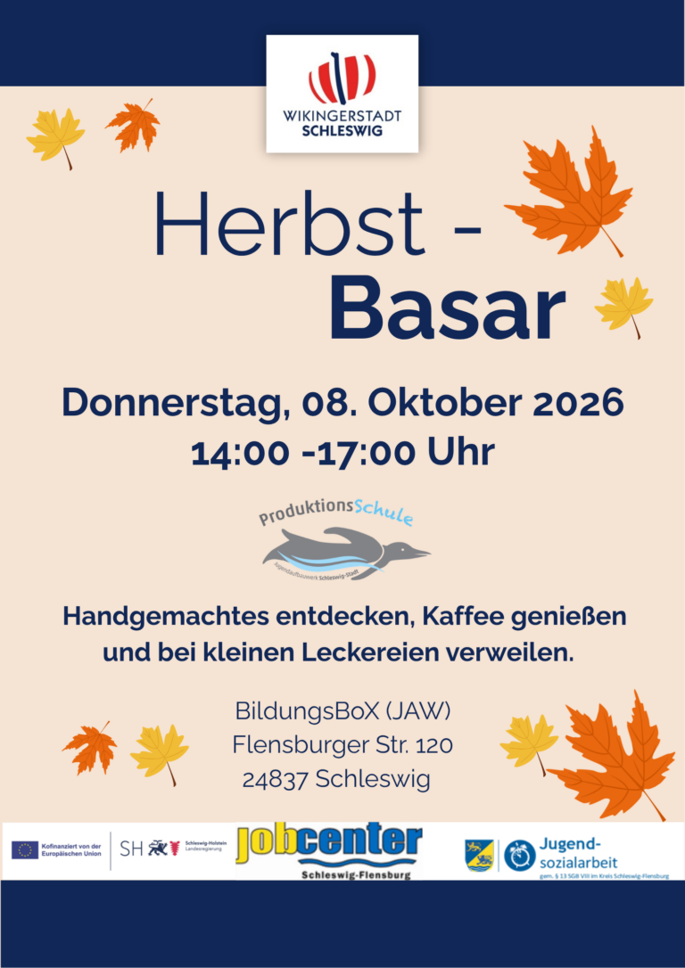 Schleswiger BildungsBox: Herbstbasar lädt zum Stöbern und Genießen ein